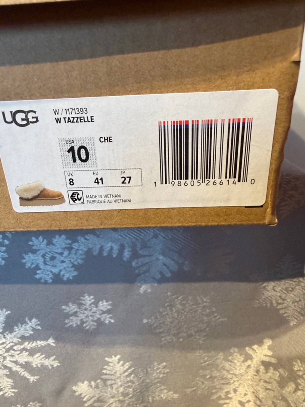 UGG Suede Shearling Platform Slippers in Chestnut Brown - Picture 4 of 4